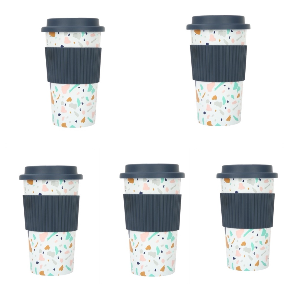 Mainstays 18oz To Go Cup Terrazzo - 5 CUPS NEW - Picture 7 of 12